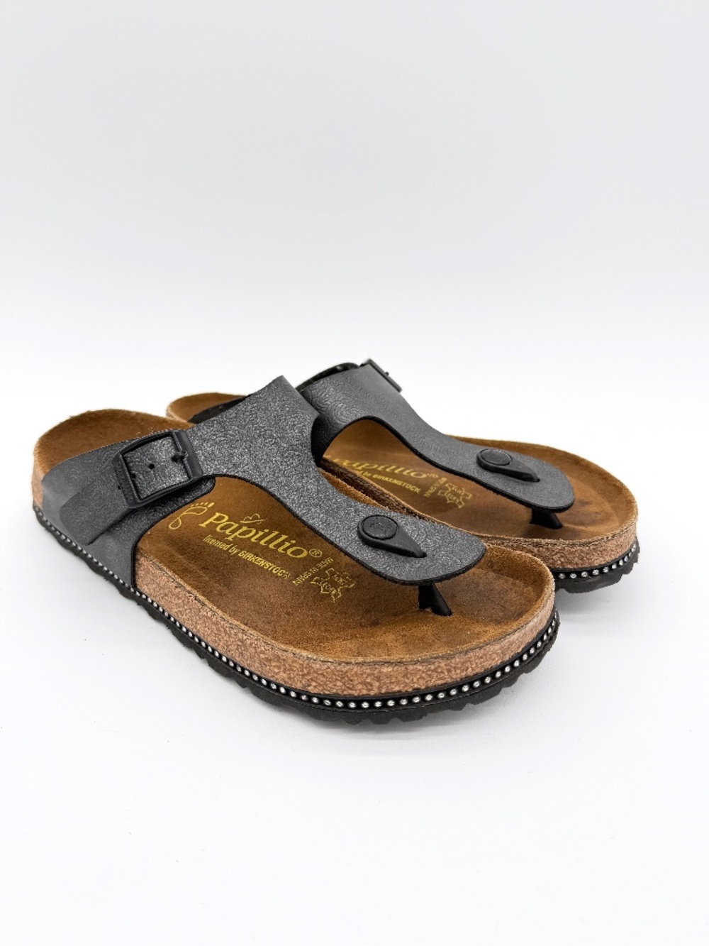 Papillio by Birkenstock Gizeh Black Thong Sandals Women's Size 36 US 5 Narrow